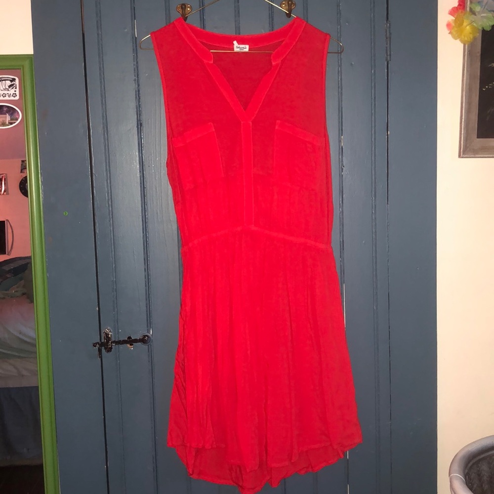 Blood orange tank-top sundress